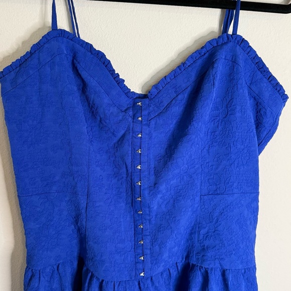 NWT Betsey Johnson Janice Mini Dress Bright Blue Size Large - Picture 3 of 6